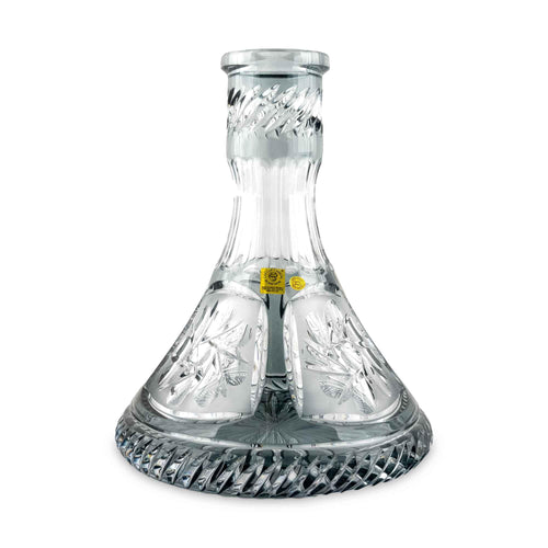 Caesar Crystal - Mill Flatness Grau - Bleikristall-Glasbowl - 4-Shisha Onlineshop