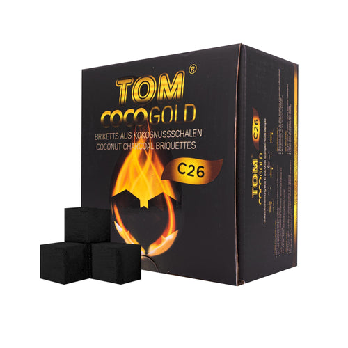Tom Cococha C26 Kohlen: Hochwertige Shishakohlen mit einem Durchmesser von 26mm für ein hervorragendes und langanhaltendes Shisha-Erlebnis