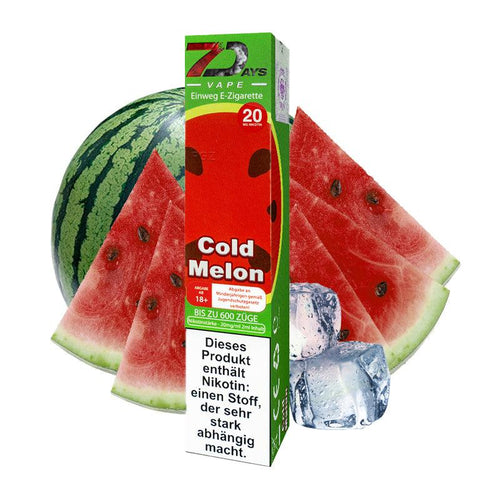 7Days Vape - Cold Melon - 4-Shisha Onlineshop
