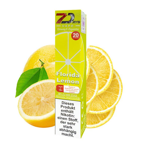 7Days Vape - Florida Lemon - 4-Shisha Onlineshop