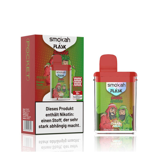 Smokah x Flask Pocket Vape - Double Arabics - 4-Shisha Onlineshop