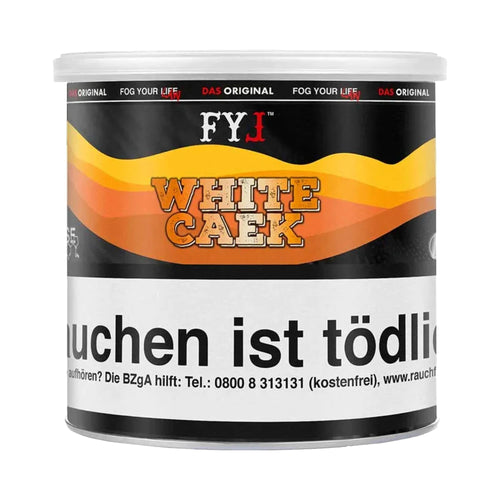 Entdecken Sie FYL White Caek Pfeifentabak 65g - ein delikater Genuss für anspruchsvolle Pfeifenliebhaber