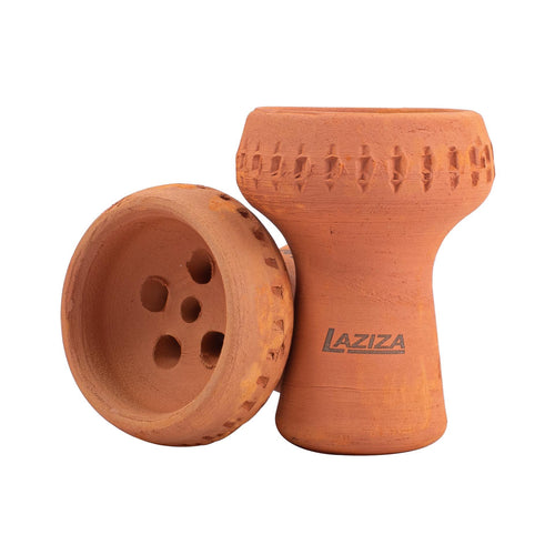 Laziza Mehrloch-Tonkopf: Ein traditioneller und hochwertiger Tonkopf von Laziza für ein optimales und gleichmäßiges Shisha-Rauchen
