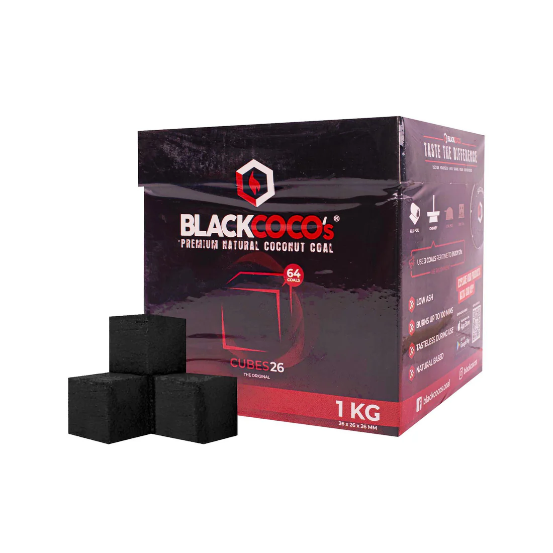 Black Coco's - Cubes 26 Box - 1 Kilogramm